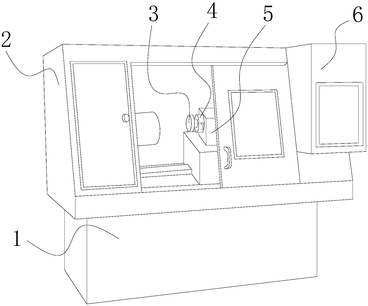 Self-protection shaft locking protection device for bearing grinder grinding shaft