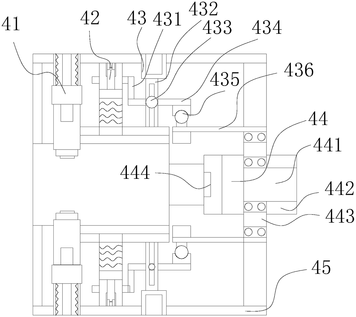 Self-protection shaft locking protection device for bearing grinder grinding shaft