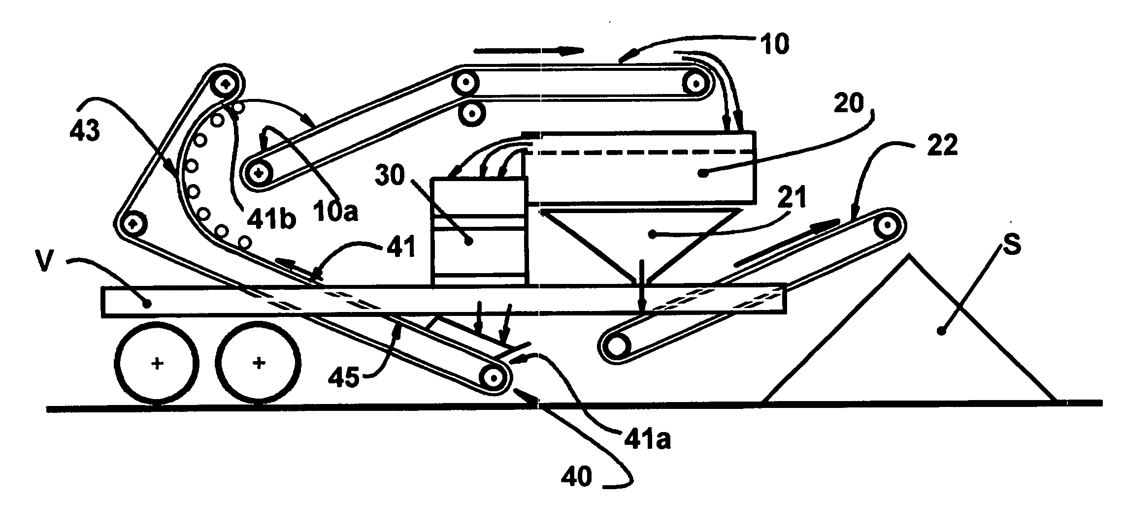 Belt conveyor and crushing unit