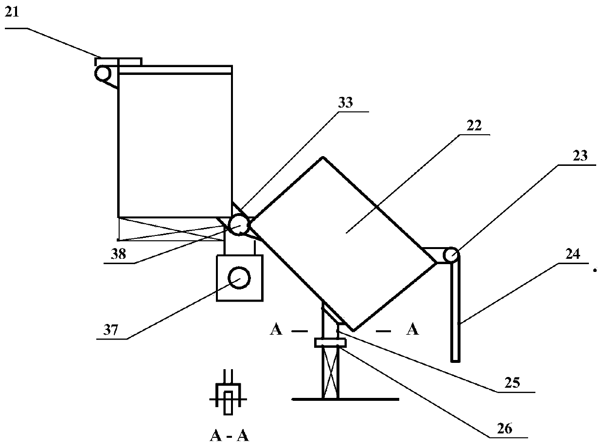 Automatic bagged garbage classification and push rod releasing system