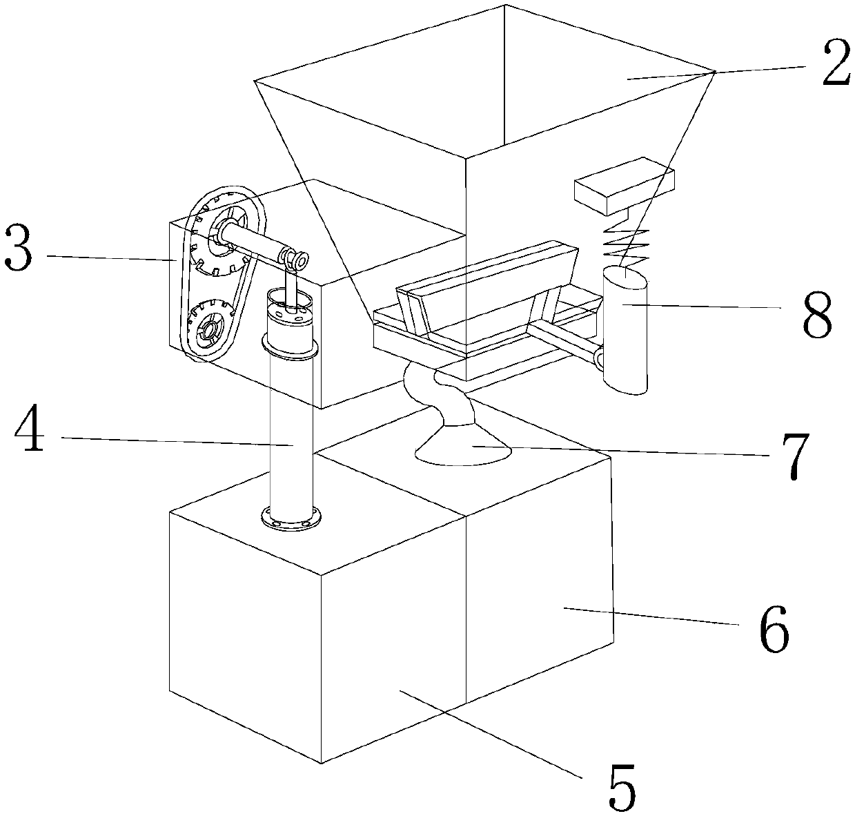 Vomit collecting device for digestive system department