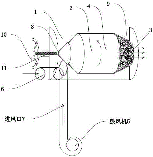 Low-heating-value gas combustion device