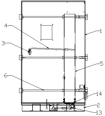 Interlocking mechanism for door closing operation of switch cabinet