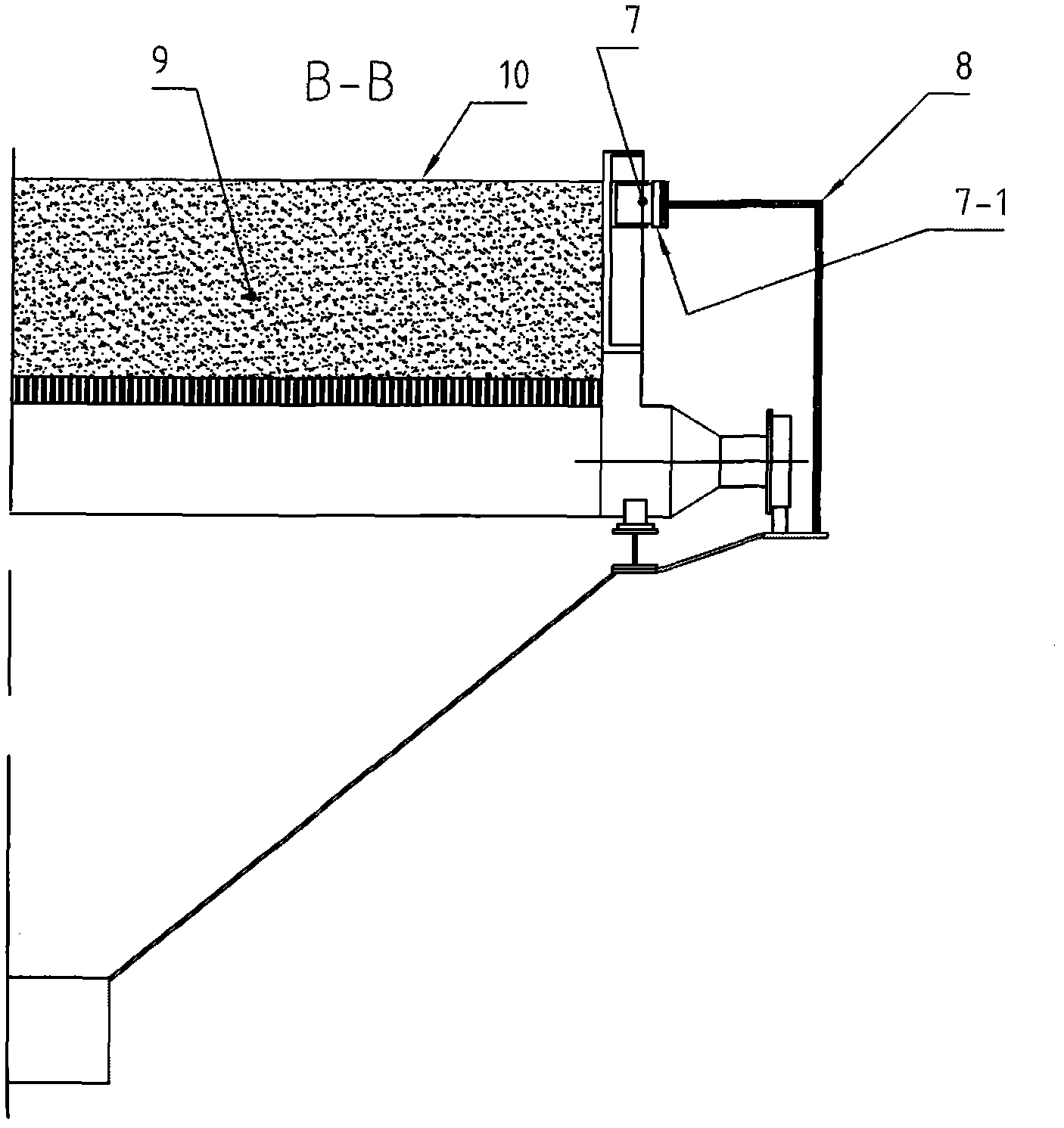 Sealing method for lateral side of sintering machine