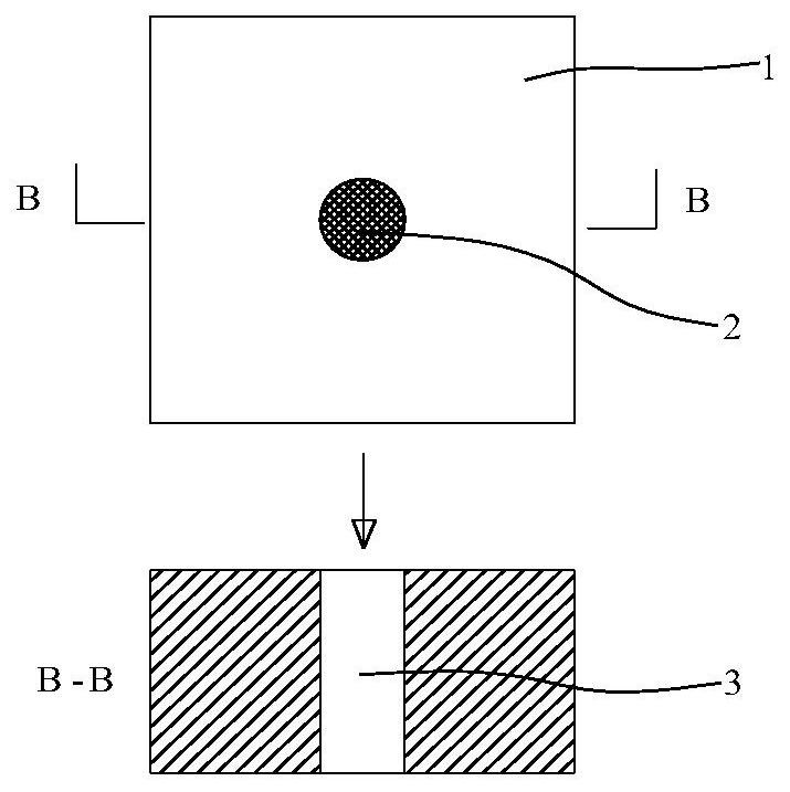 Glass through hole processing method