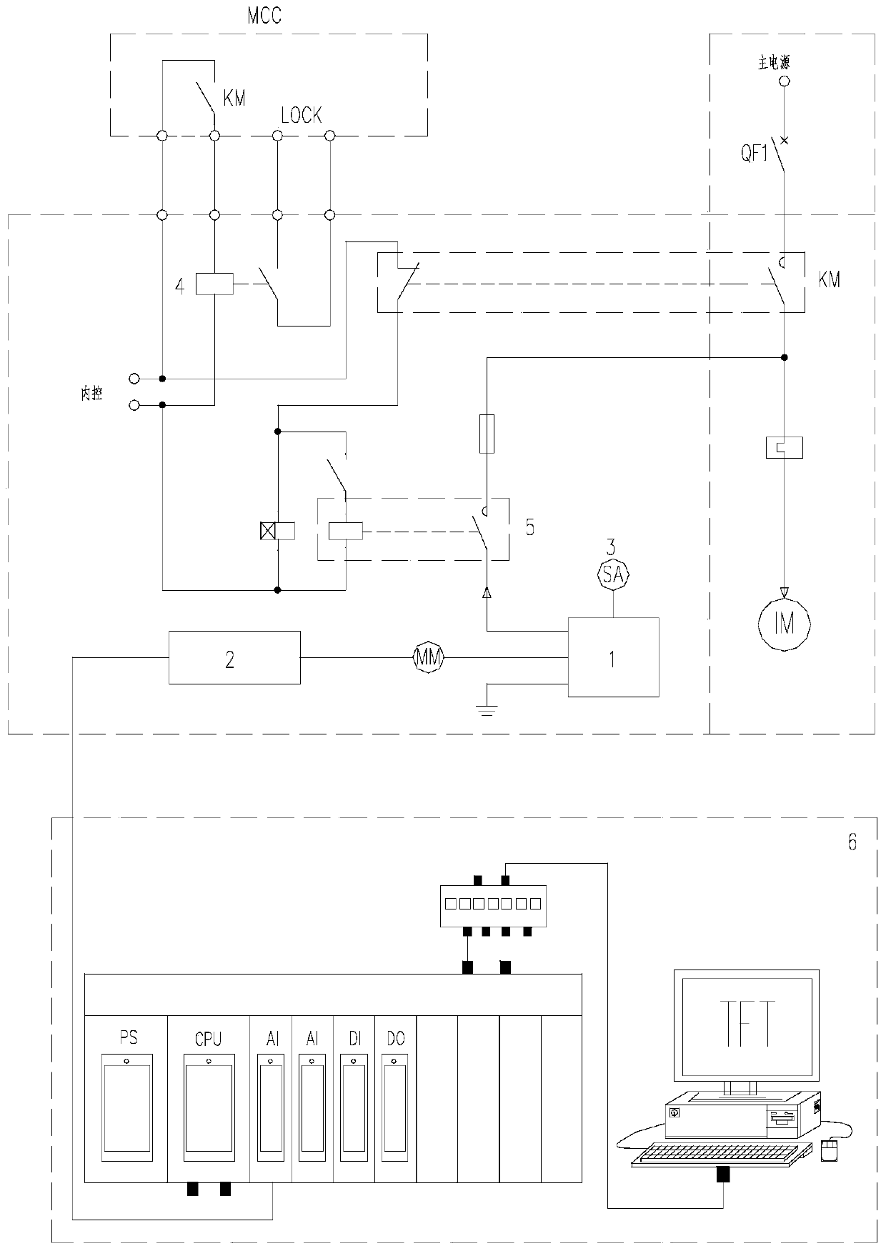 A constant speed motor insulation automatic detection system