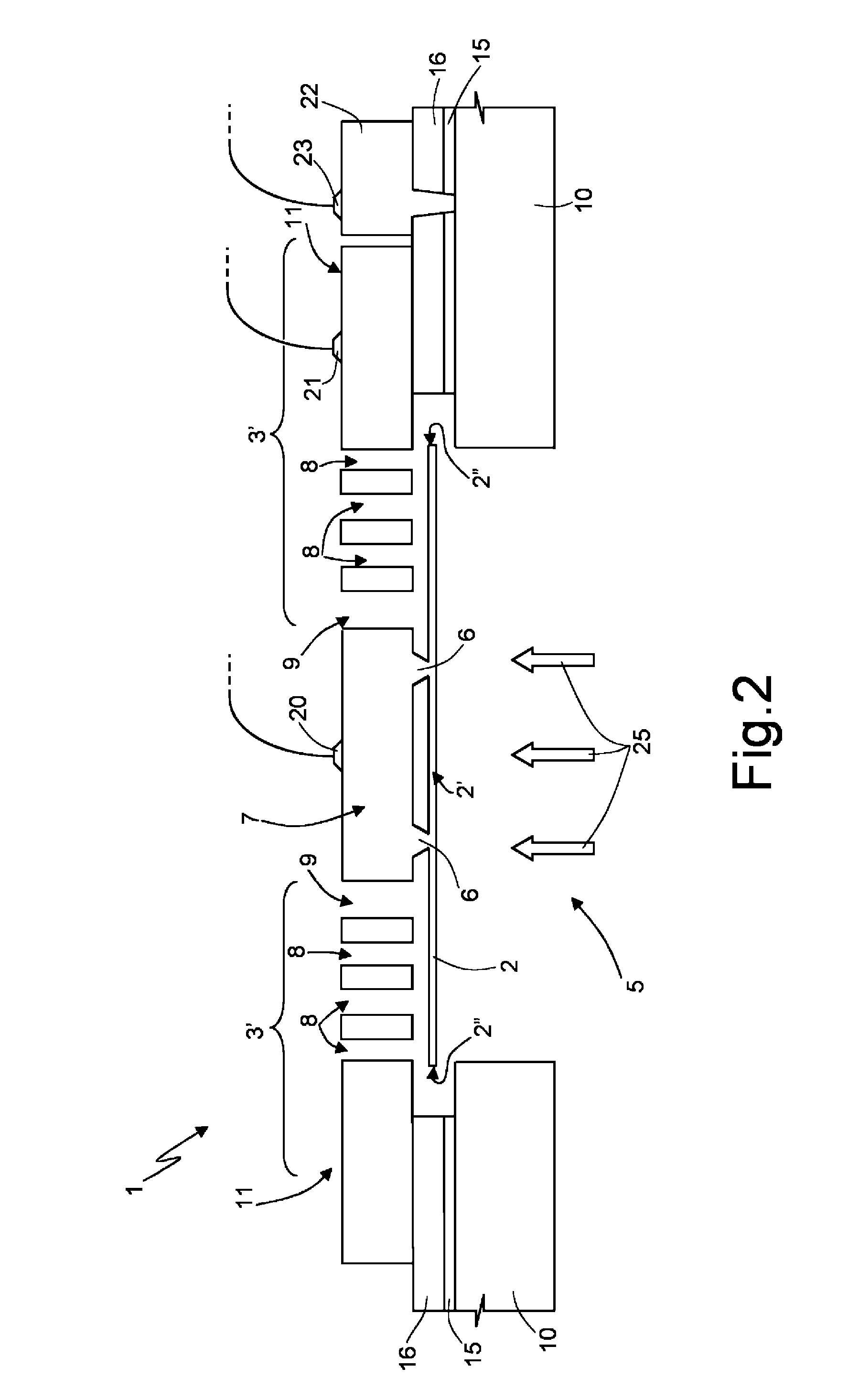 Integrated acoustic transducer in MEMS technology, and manufacturing process thereof