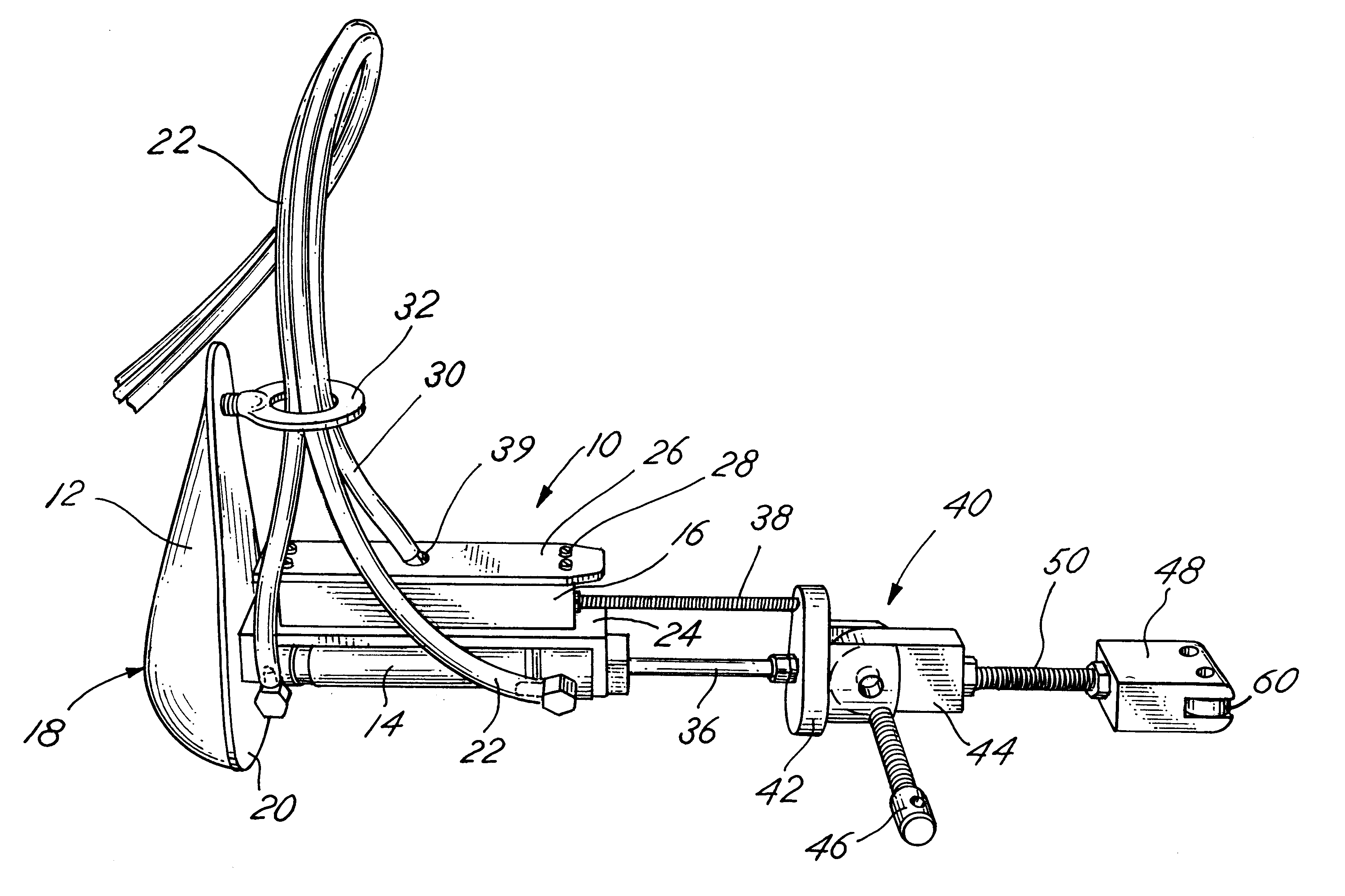 Internal shoe sizing apparatus and method for sizing shoes