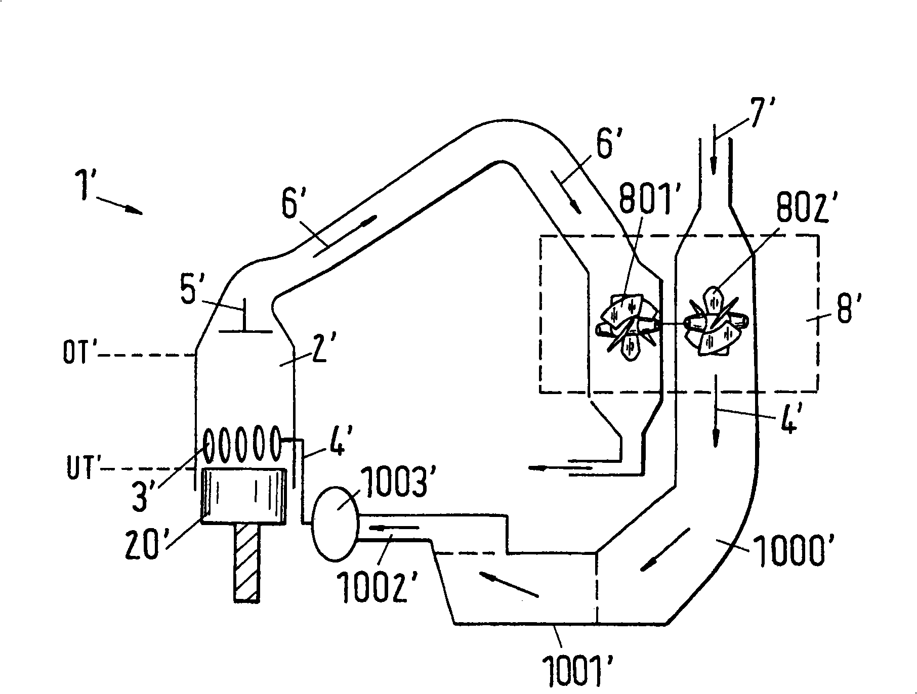 A method for the operation of a longitudinally scavenged two-stroke large diesel engine and a longitudinally scavenged two stroke large diesel engine