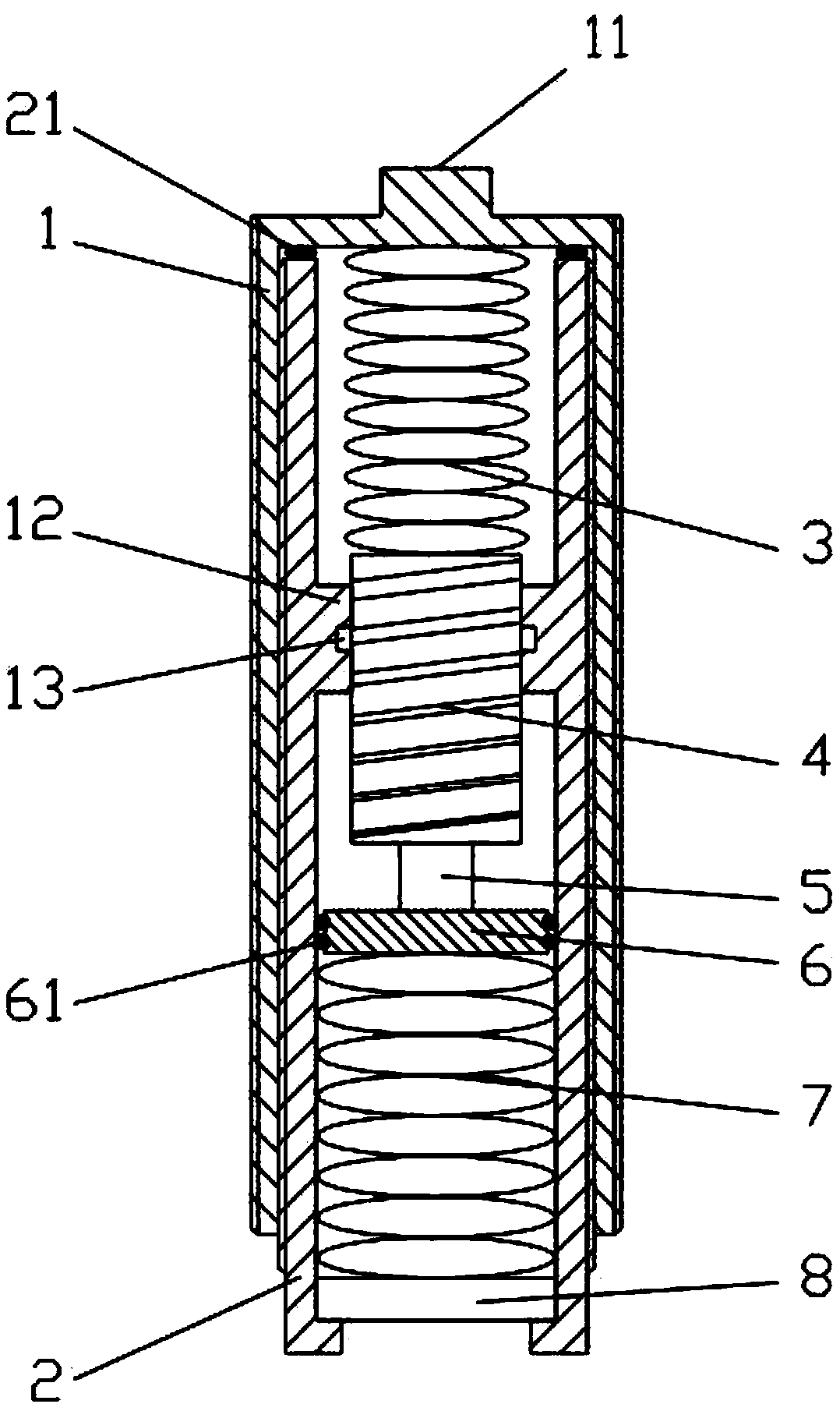 Easy to disassemble hydraulic buffer device