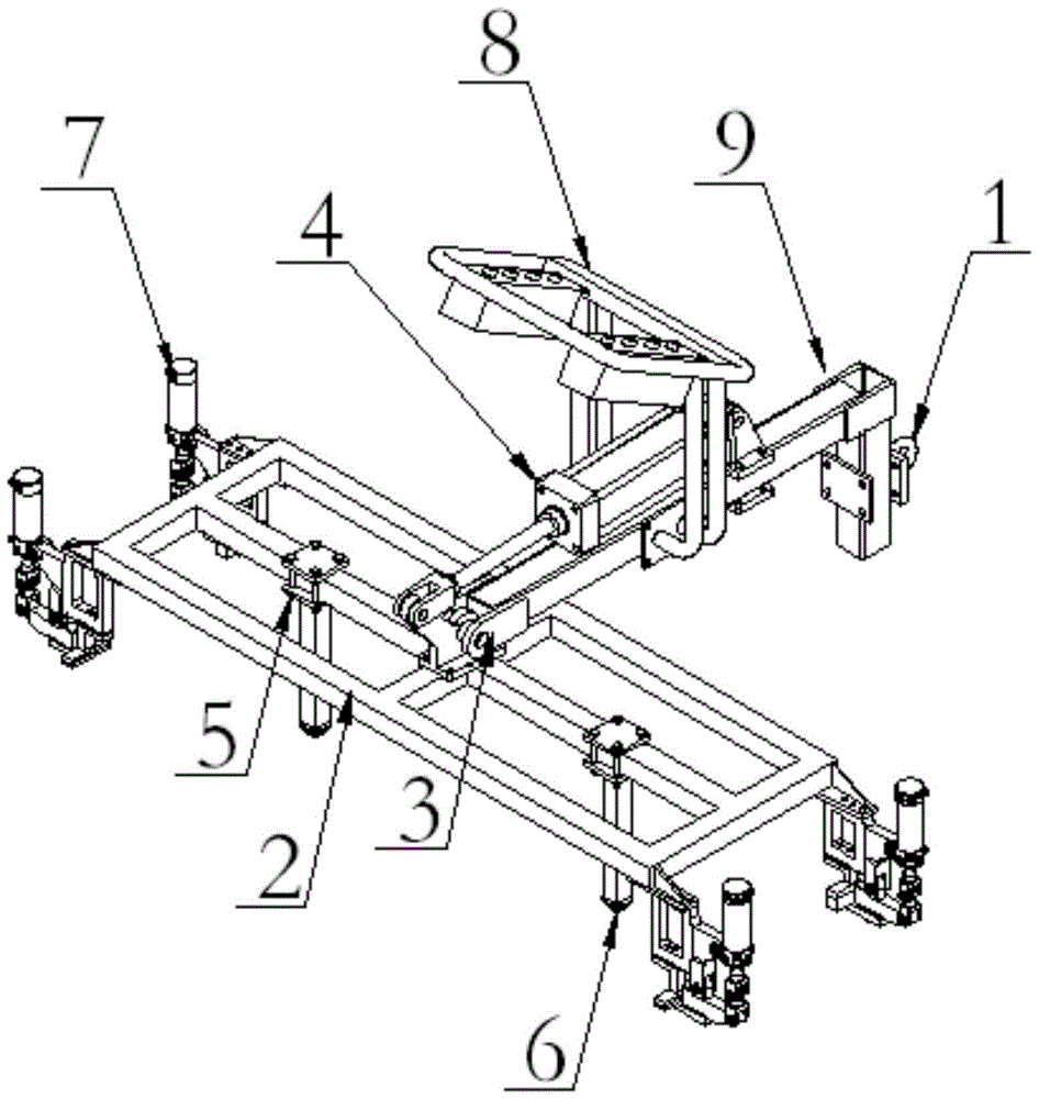 A front floor assembly spreader