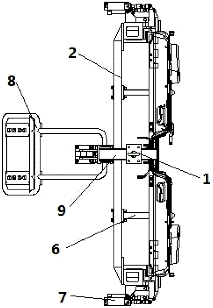 A front floor assembly spreader