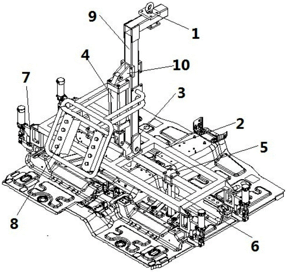 A front floor assembly spreader