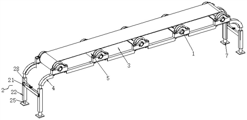 Foldable conveying system for intelligent manufacturing production line and using method of foldable conveying system