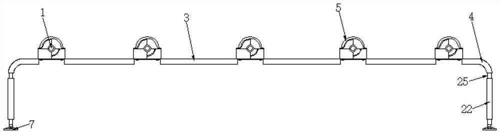 Foldable conveying system for intelligent manufacturing production line and using method of foldable conveying system