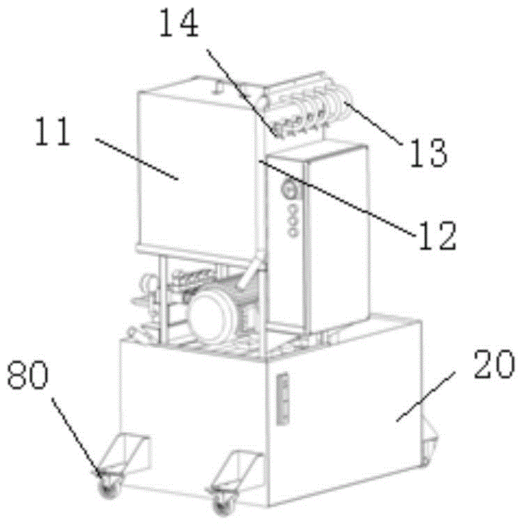 Oil pump pressurized cooling device