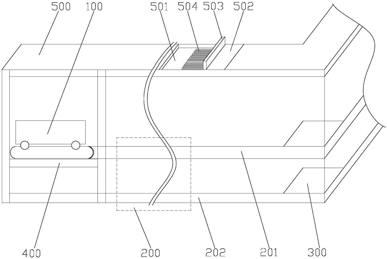 Intelligent automatic dish conveying system