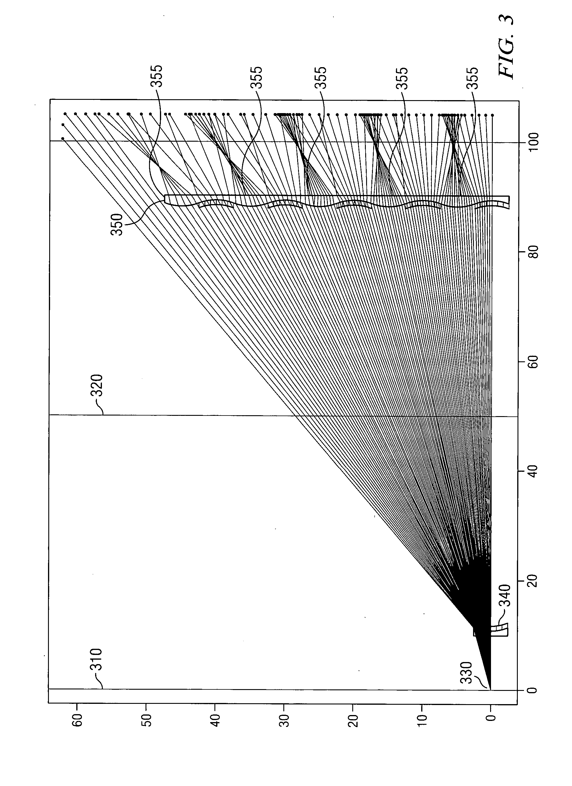 Distribution optical elements and compound collecting lenses for broadcast optical interconnect