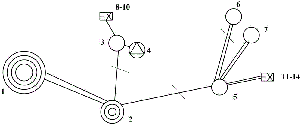 Islanding state detection method for large-scale wind power