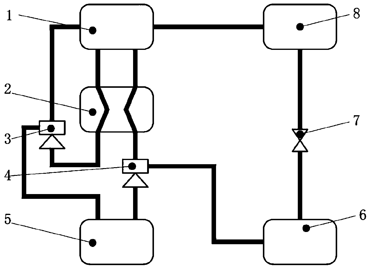 A mechanical pump-free absorption refrigeration cycle system and method based on pressurized injection