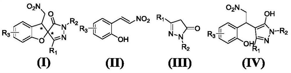 A kind of iodine medium preparation method of chiral pyrazole spirofuran compound