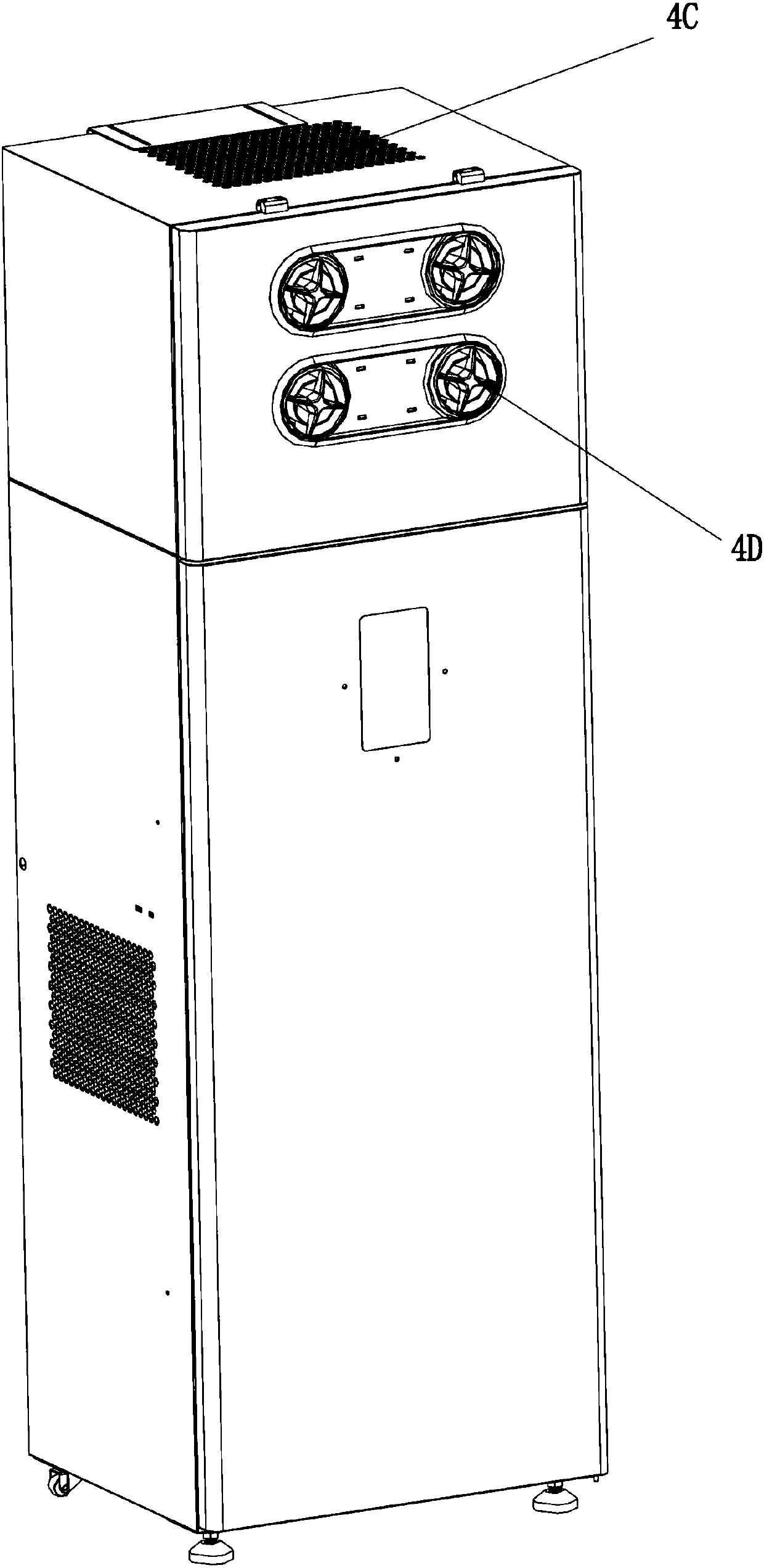 Cabinet type fresh air ventilator