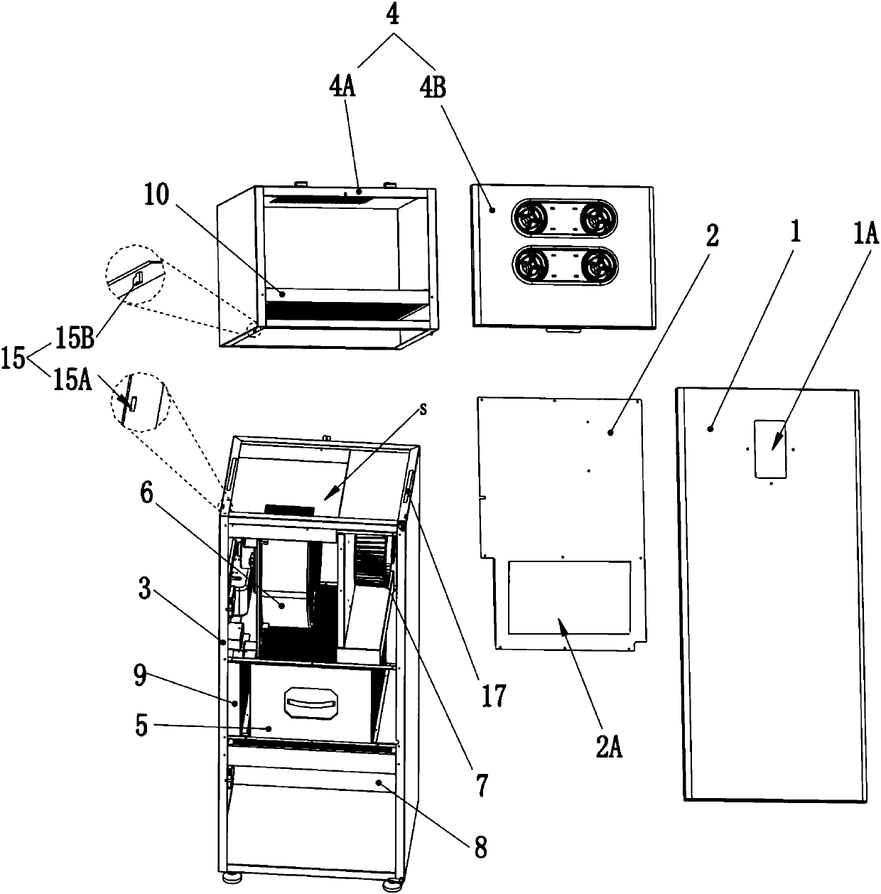 Cabinet type fresh air ventilator