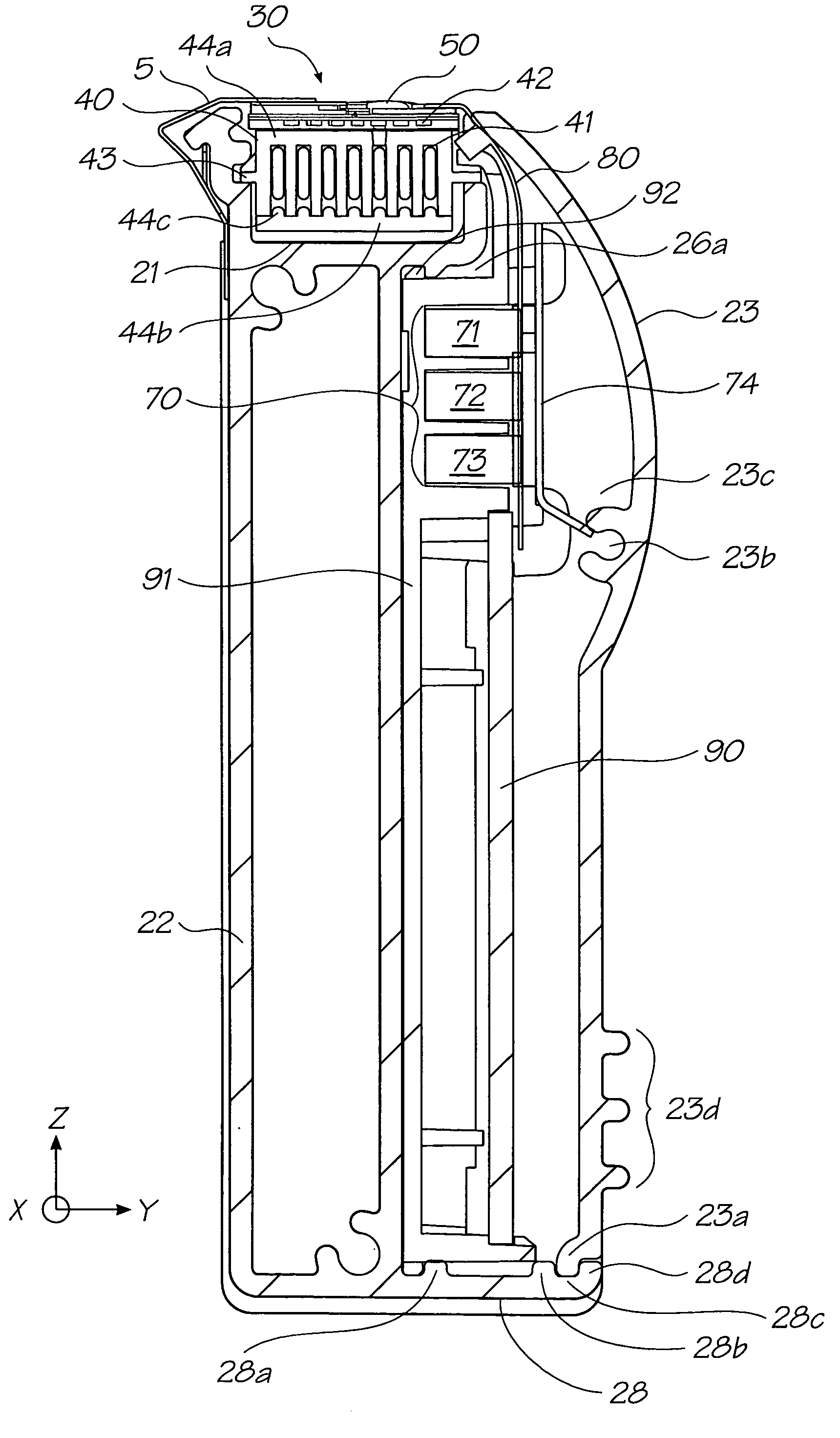 Mounting and supporting arrangement for printhead assembly