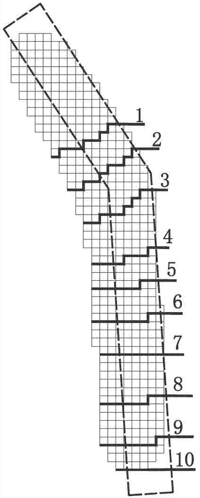 Method for confirming coal mining sunken surface soil peeling space time based on geographic information system (GIS) grid unit