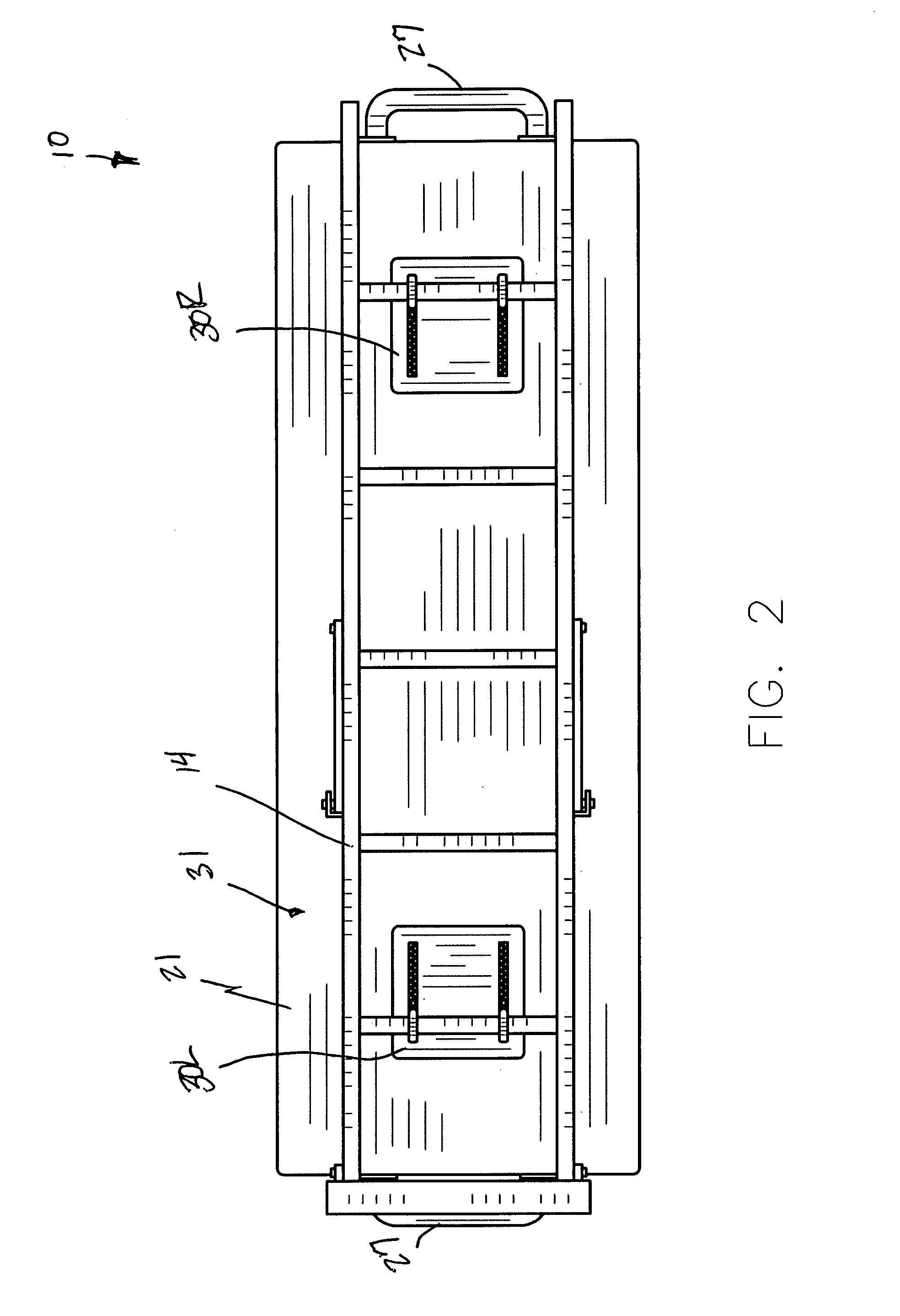 Portable tool storage container for use in pickup trucks and associated method