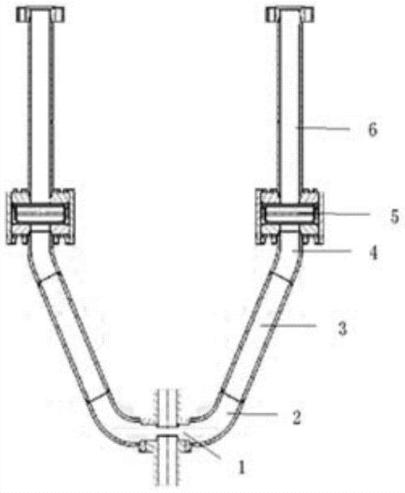 S-waveband high-peak power klystron two-arm output device