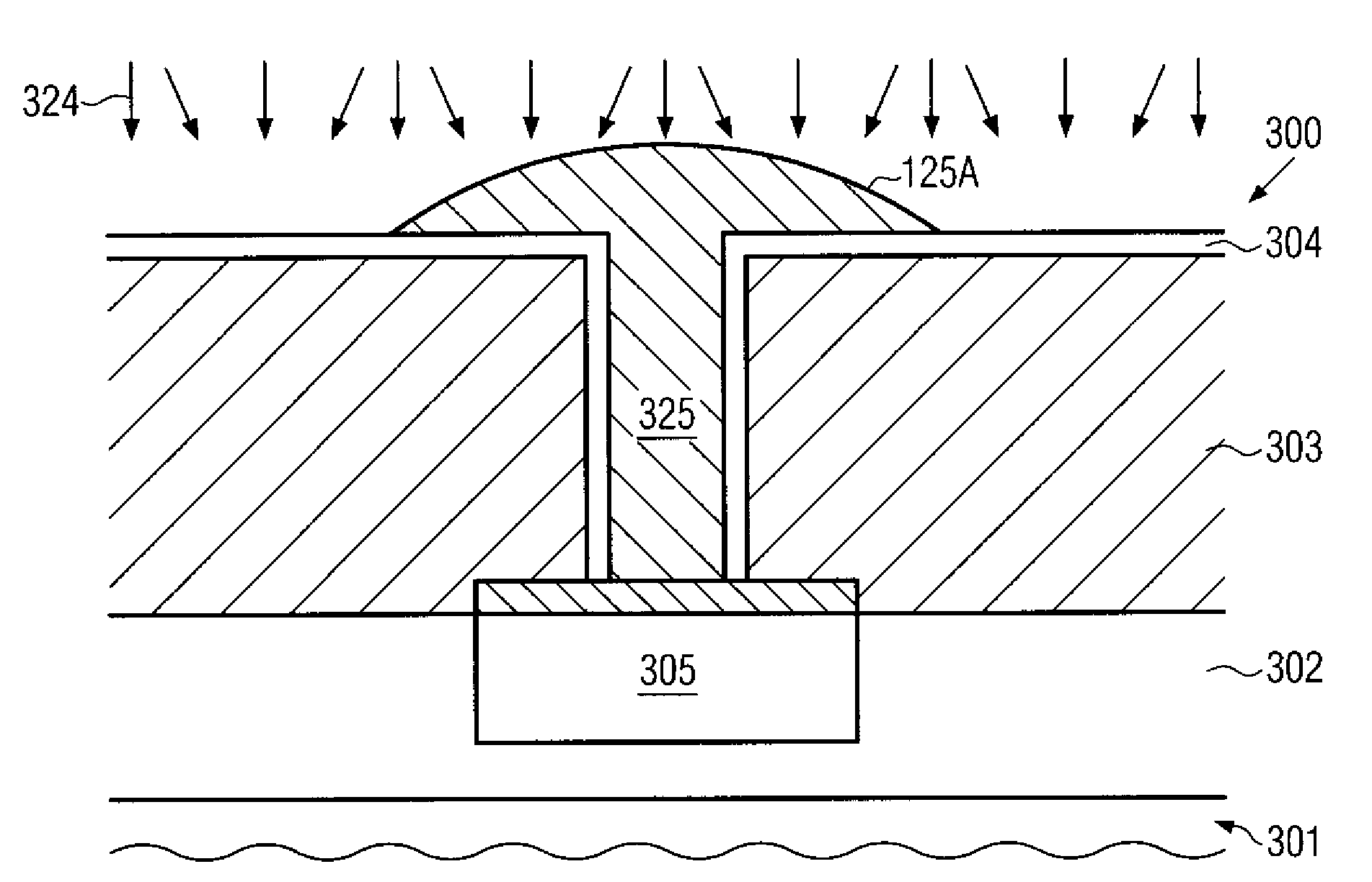 Method of forming a metal layer over a patterned dielectric by electroless deposition using a selectively provided activation layer