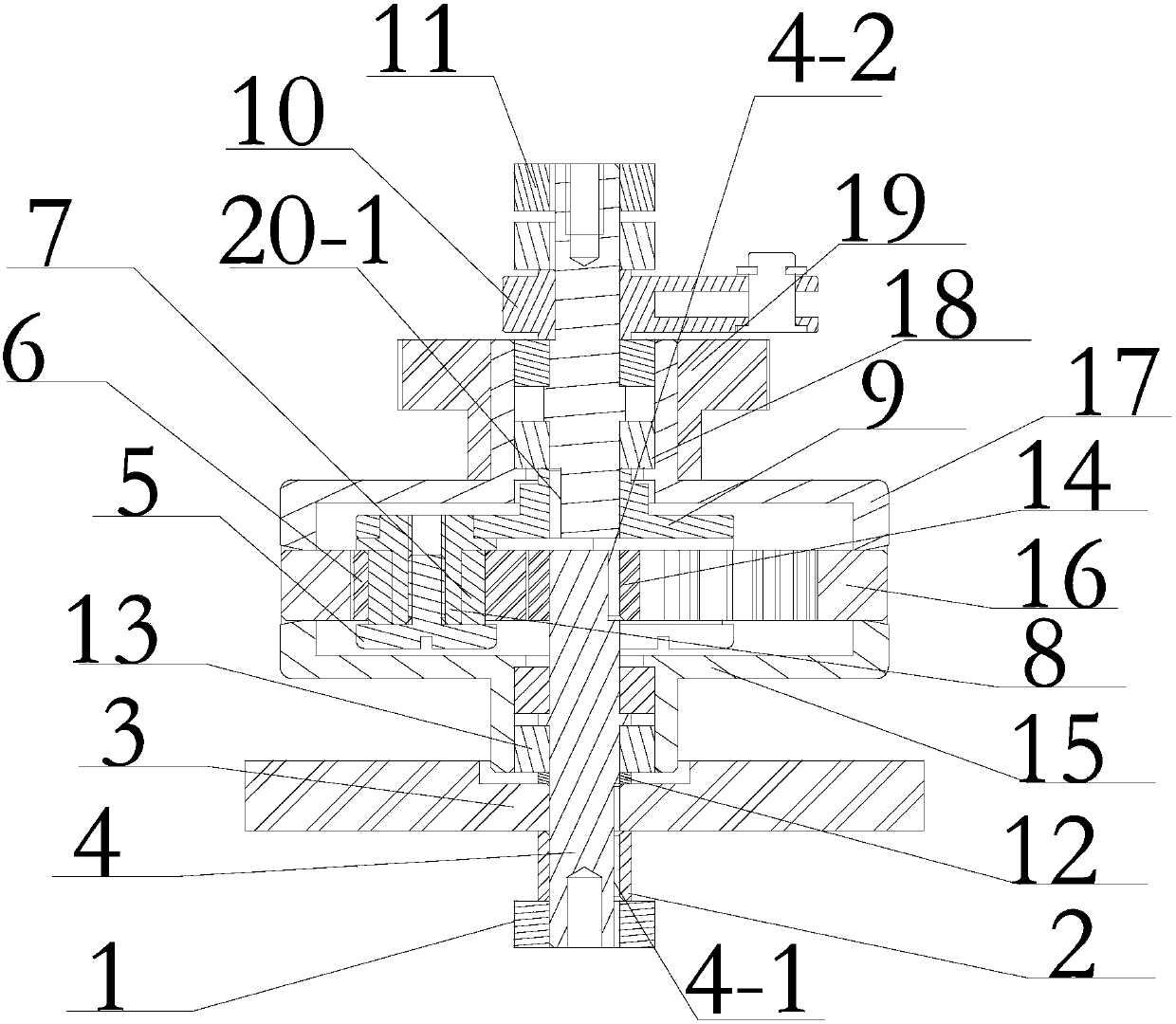 A dual-input micro-integrated differential planetary gear