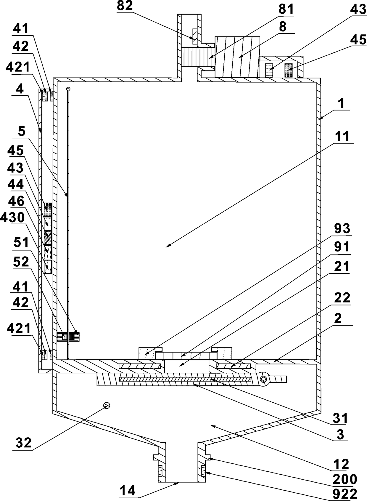 Automatic liquid-discharge drainage device