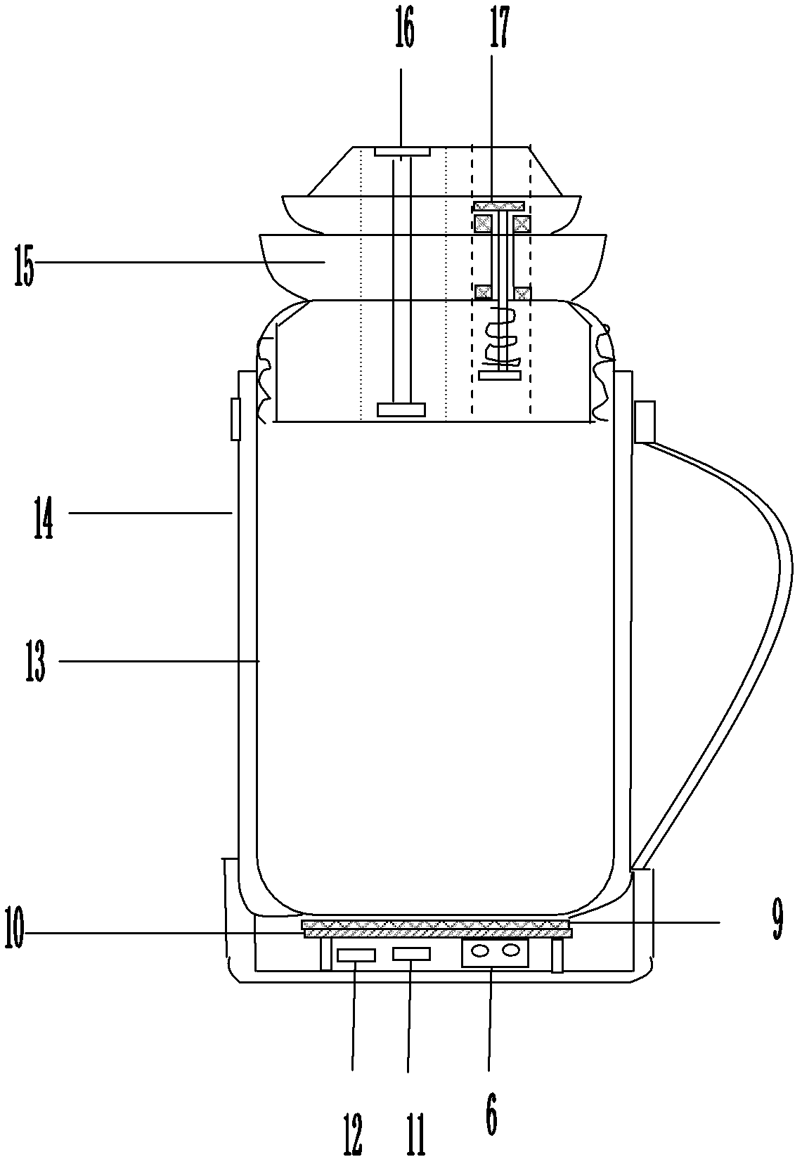 Electric heating heat-insulation kettle for vehicle