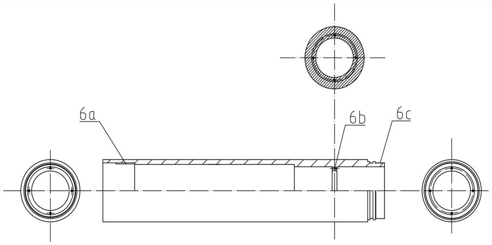 Downhole pipe column cutting tool