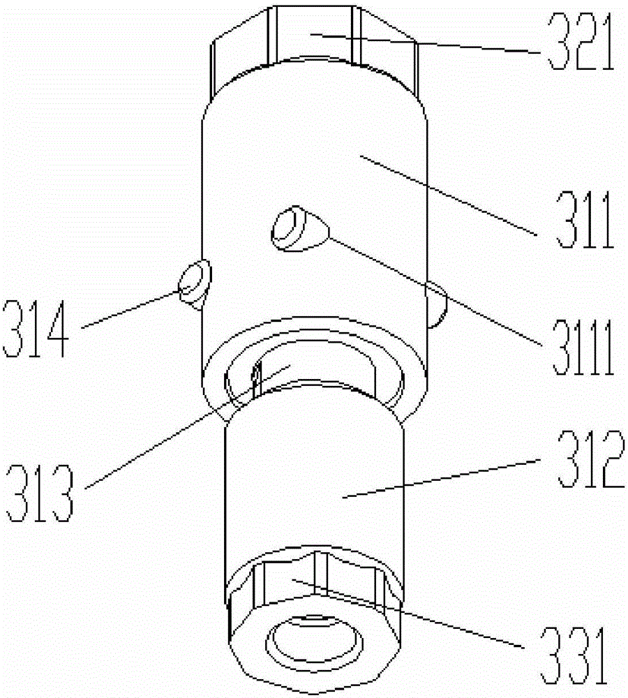 Bolt-type connecting piece and connecting pile