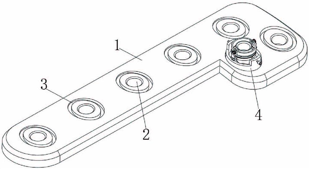 A trans-articular locking plate for a lisfranc injury