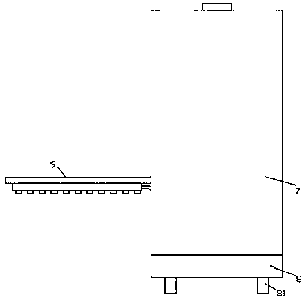 An agricultural pesticide spraying device