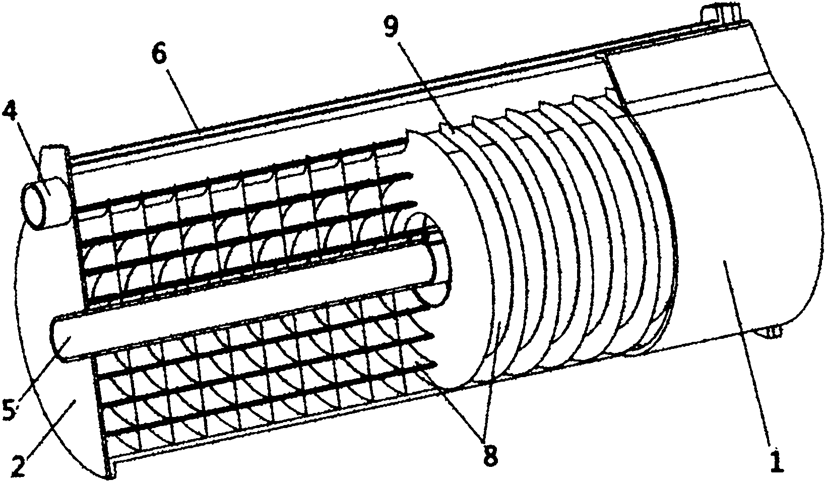 Vortex parallel flow countercurrent evaporator for automotive air conditioner