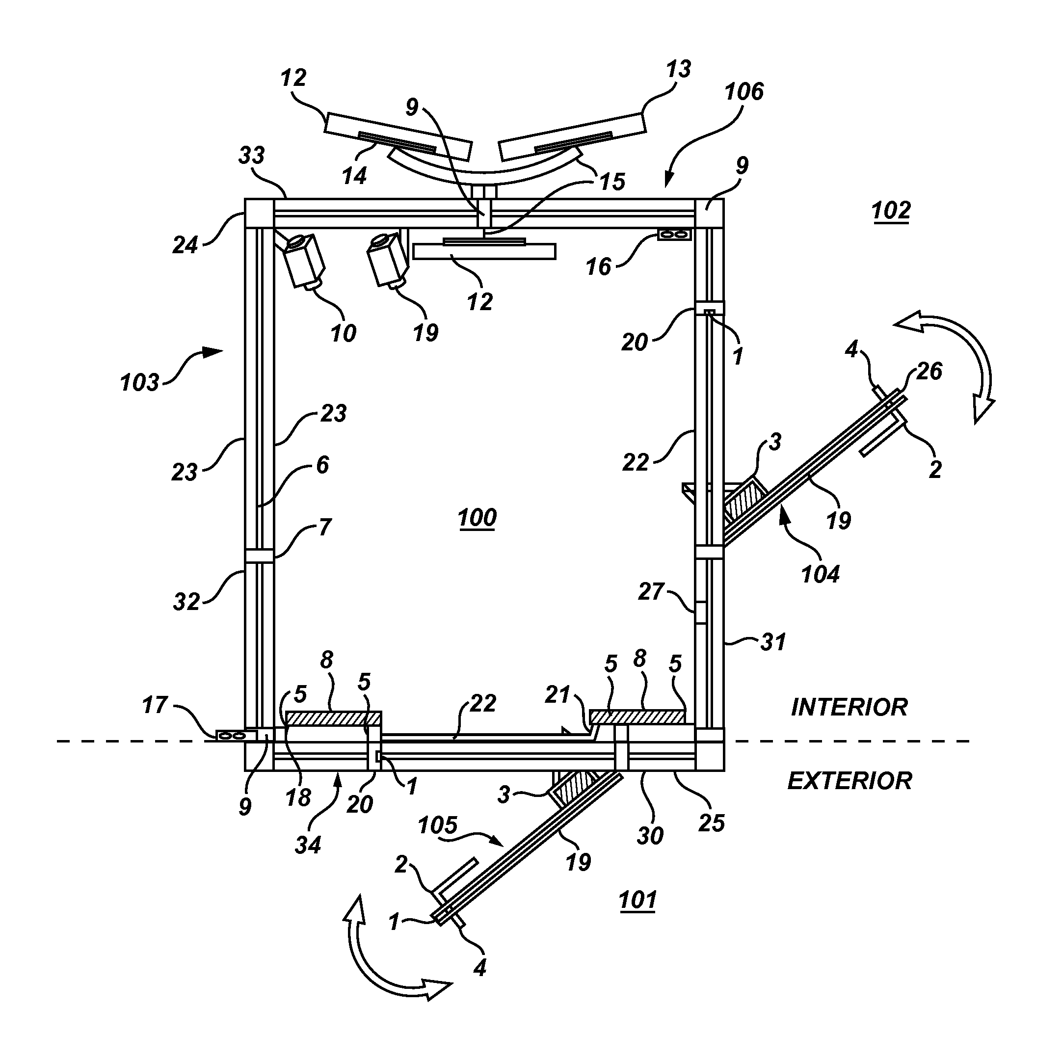 Security, Monitoring and Control System for Preventing Unauthorized Entry into a Bank or Other Building