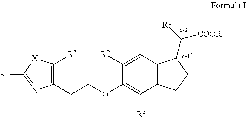 Methods of treating liver disease using indane acetic acid derivatives