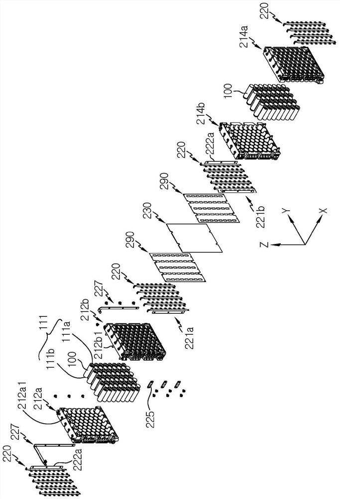 Battery module having module case