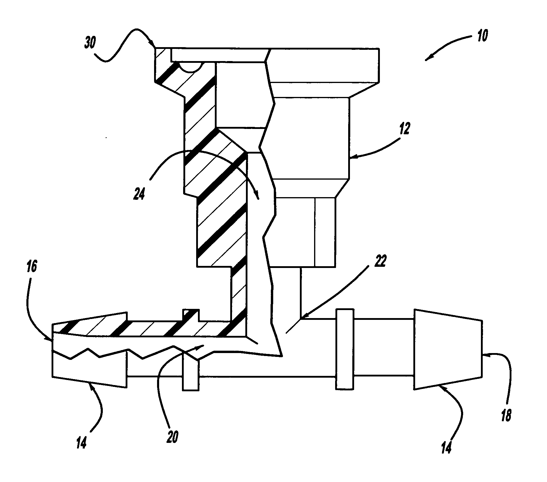 Gauge tee device