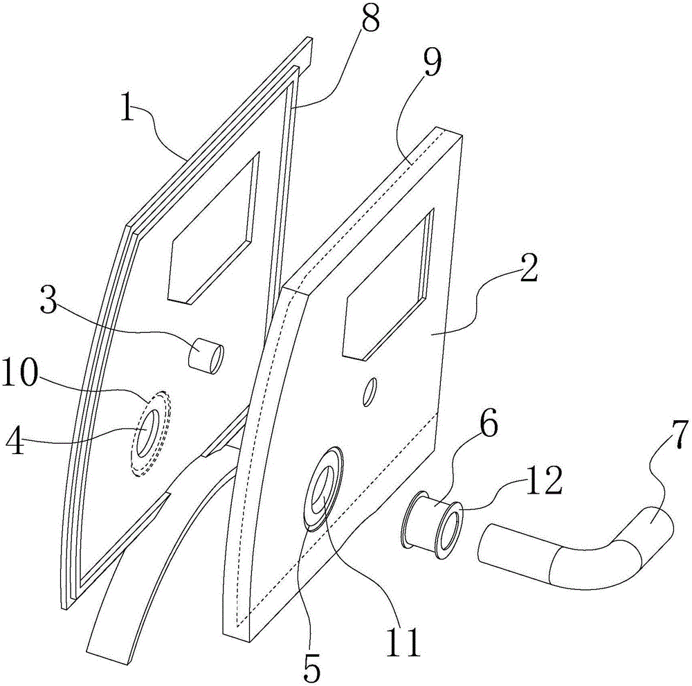 Automobile rear side panel assembly structure