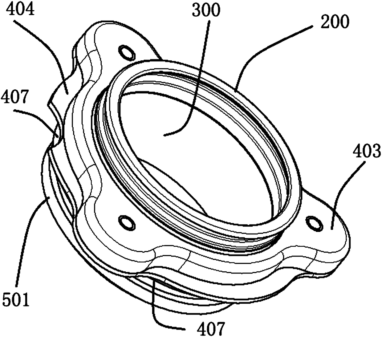 Steel collar assembly capable of being driven to rotate and supported by roller