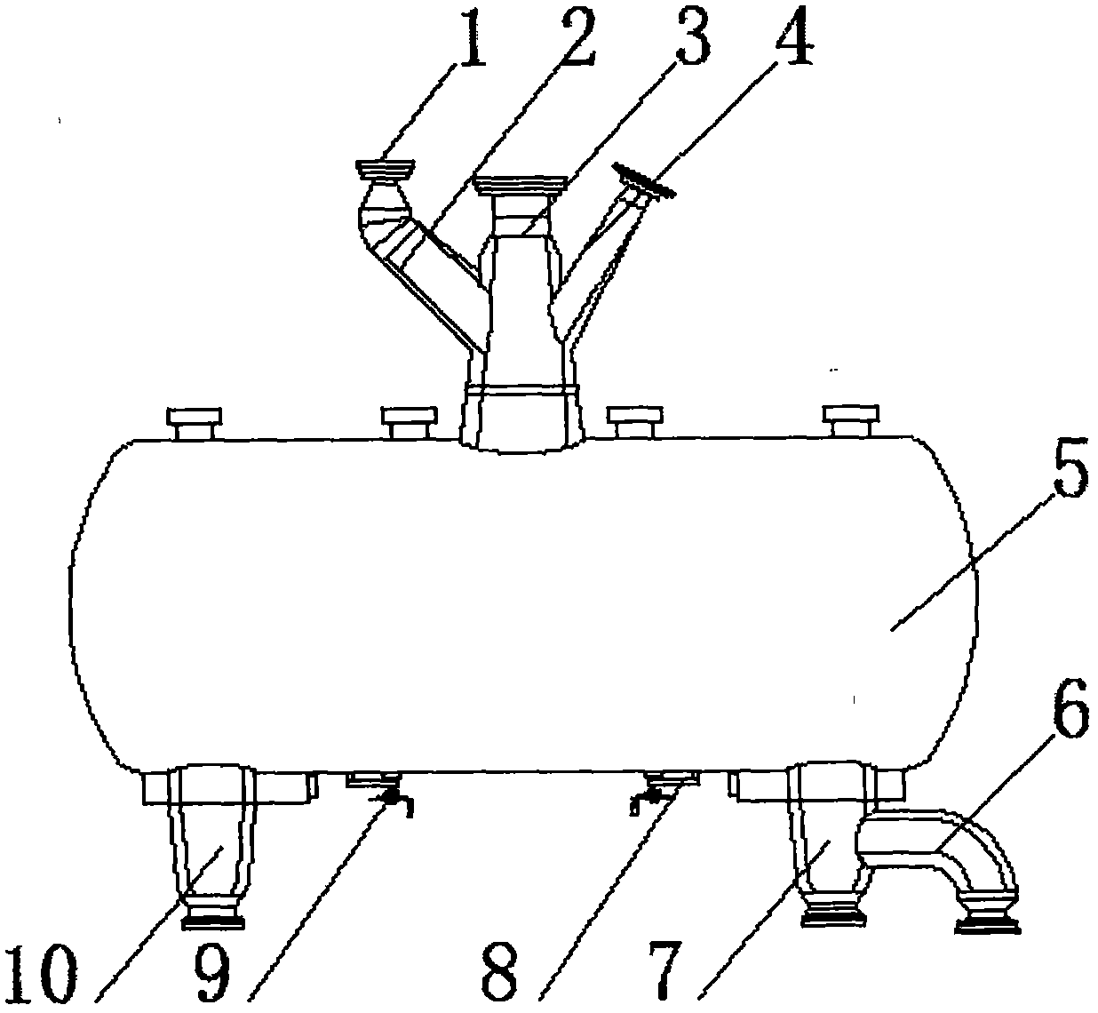 Propane dehydrogenated propylene preparation dehydration reactor