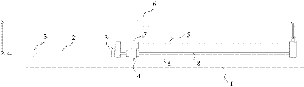 Linear displacement metering calibrator