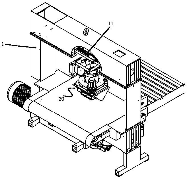 Multi-cutting-die high-speed numerical control cutting machine capable of achieving rotary cutting at any angle