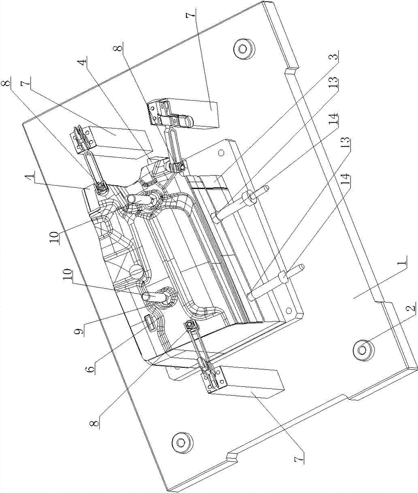 Inspection device for middle side wall roof side rail reinforcing plate chain connecting plate